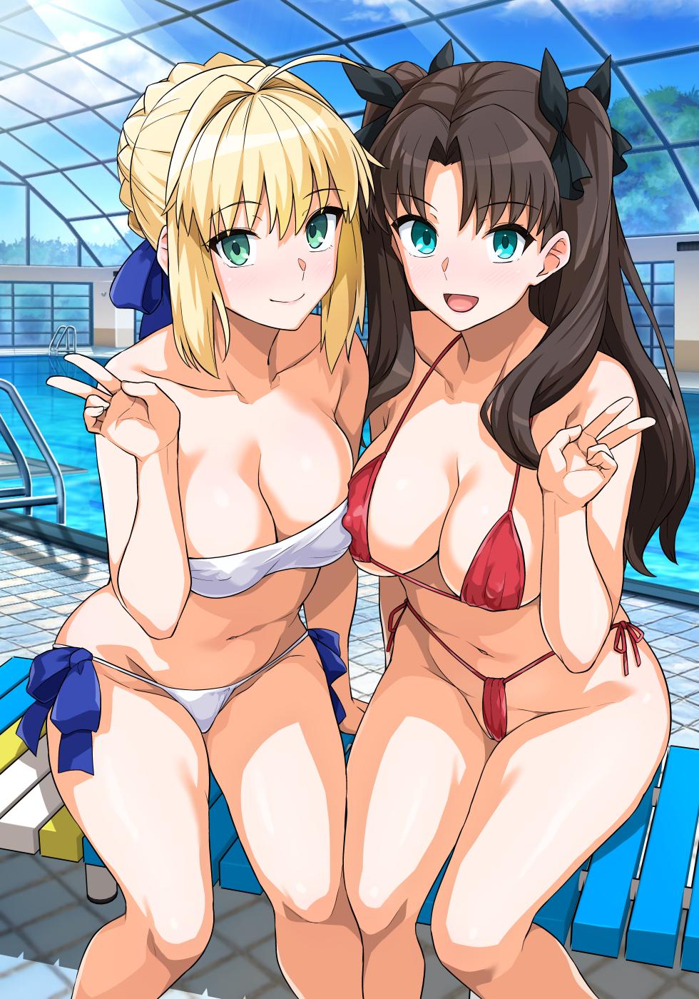 [Royal Bitch (haruhisky)] Saber-san Yarimoku Nanpamachi Pool Hen (Fate/stay night) [English] [MTL] [Digital] - Page 4