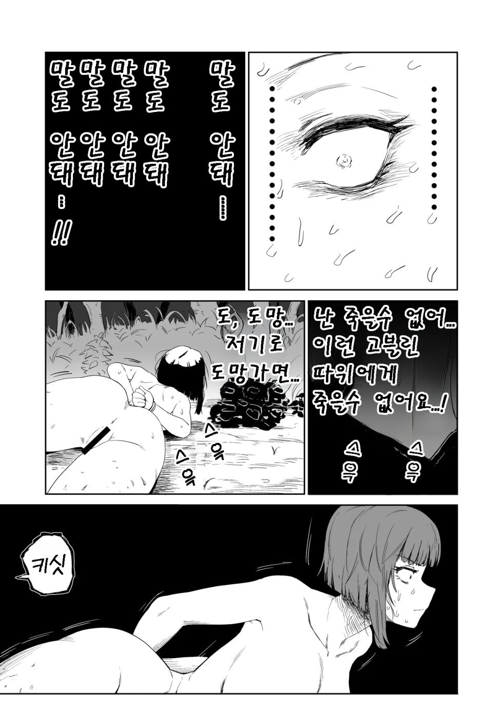 [Yamabatake (Yamabatake)] Zako-kan Nerai no Do-M Onna Kishi ga Hontou ni Goblin Dorei ni Sareru Hanashi Kouhen | 잡몹간이 목적인 도M 여기사가 정말로 고블린의 성노예가 되는 이야기 후편 [Korean] - Page 21