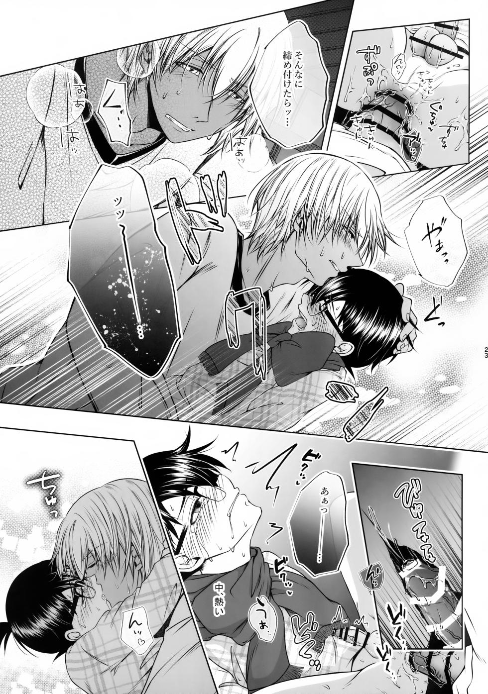 (Zero to Ichi no Kyori Seigan 2025) [Roirabi (Aiki Rin)] Warui Ko ni wa Gohoubi o?! (Detective Conan) - Page 22