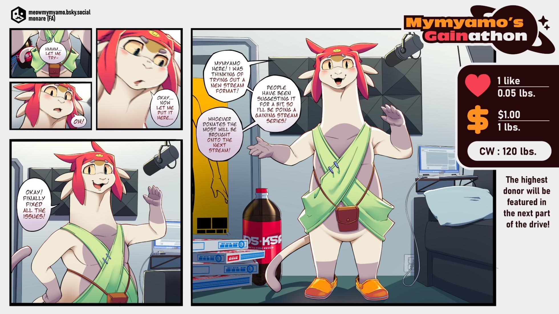 Mymyamo's Gainathon WG By meowmymyamo - Page 1