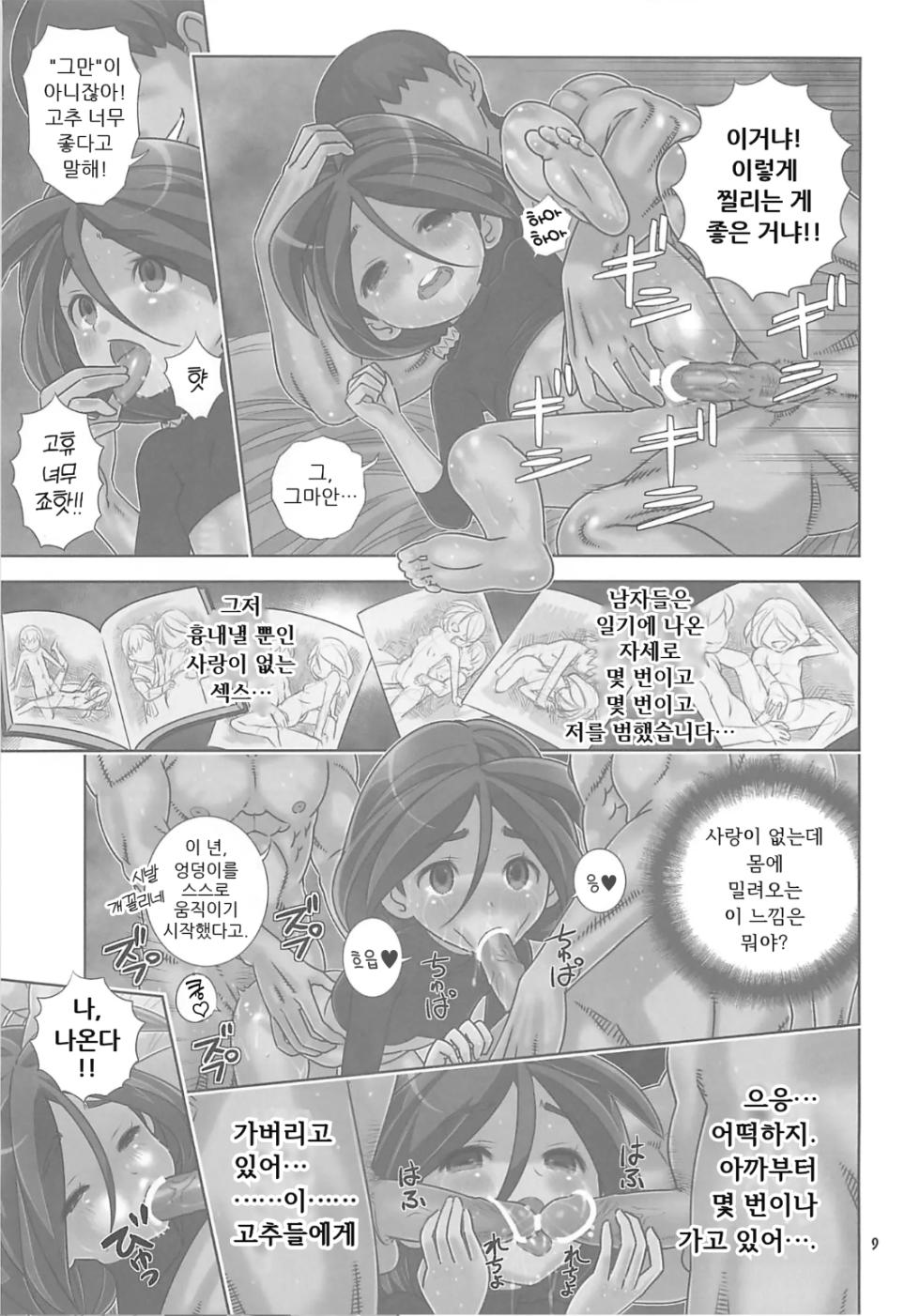 (C82) [Byousatsu Tanukidan (Saeki Tatsuya)] Harame Vagan! Shojo Bitch no Acme Zecchou Mirai Nikki | 임신해라, 베이건! 처녀 빗치의 쾌감 절정 미래일기 (Gundam AGE) [Korean] - Page 8