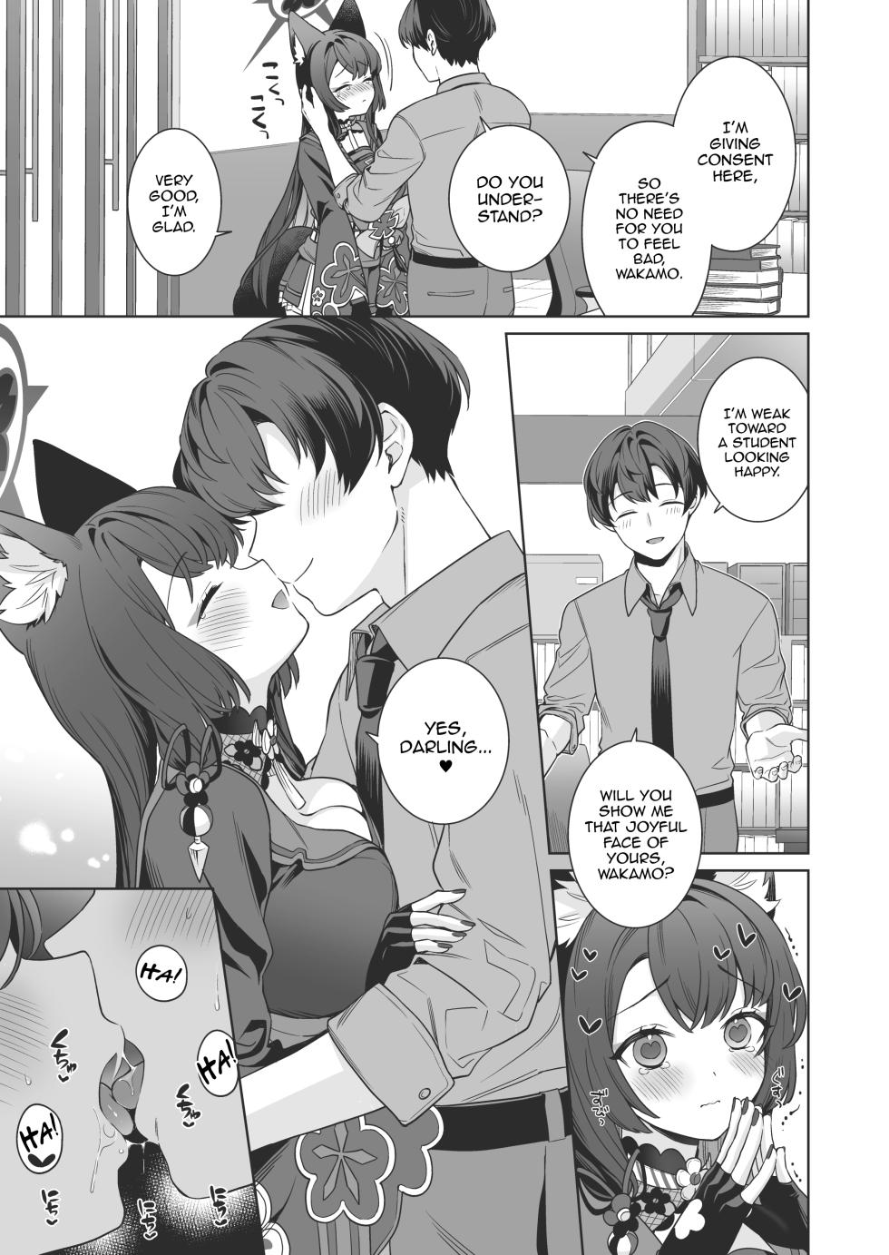 [NOMIYAGUMI (Ichinomiya)] Junjou ♥ Renjou Hatsujou Kitsune -4- | Pure ♥ Lovestruck Fox in Heat -4- (Blue Archive) [English] [mysterymeat3] [Digital] - Page 30