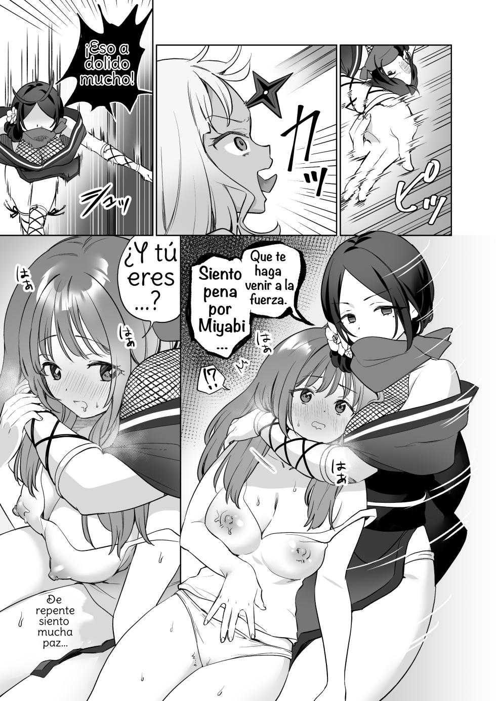 [Gutsutoma (Tachi)] Yuri Kakusei Succubus vs Yuri Kakusei Kunoichi ~Watashi no Karada de Yuri Ecchi Battle suna!~ [Spanish] [Amaterasu] [Digital] - Page 14
