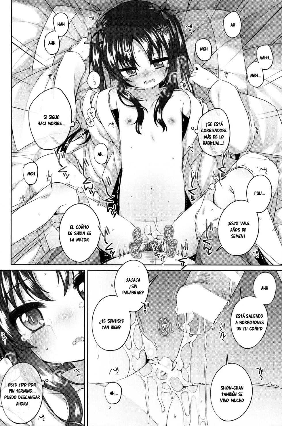 (COMITIA140) [kuma-puro (Shouji Ayumu)] Shokaya no Doujo-tachi ~Shion Hen~｜Burdel de Jovencitas, Shokaya ~Capítulo de Shion~ [Spanish] [Ice Cream] - Page 15