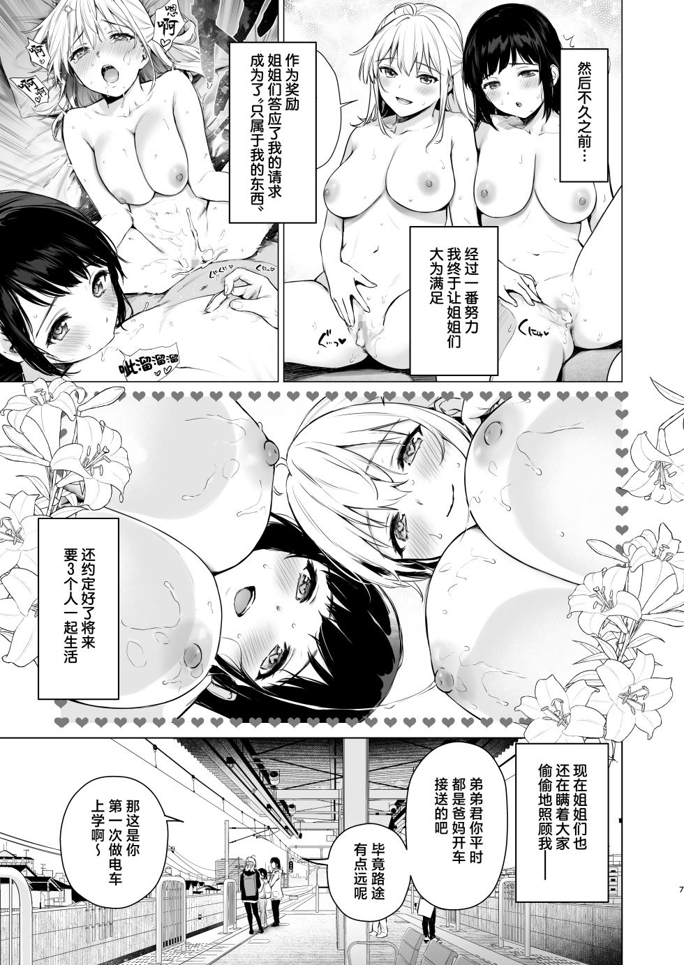 [Amakuchi Syoujo (Umakuchi Syouyu)] Naisho no Tsuugaku ~Tsuugaku-chuu ya Jugyou-chuu no Muramura o Shinseki no Bijin JK Shimai to no H de Refresh Shimasu~ | 私相授受的上学路~上学路上和课间时的欲望就靠和亲戚美女JK姐妹涩涩来释放个痛快吧~ [Chinese] [白杨汉化组] [Digital] - Page 6