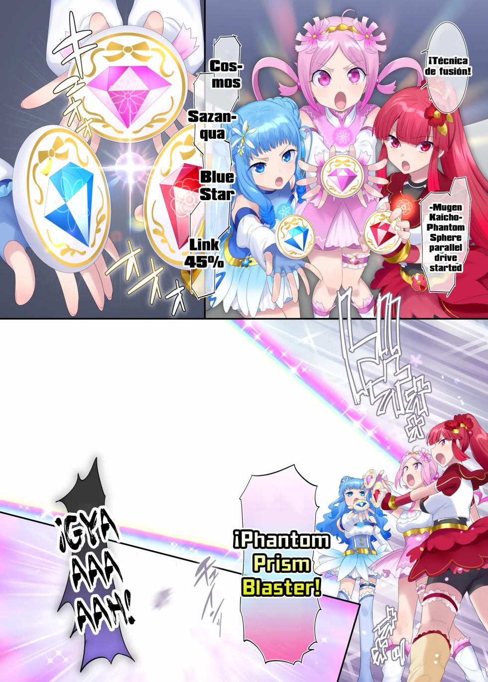 Mugen Seiki EX-Phantom Season 1 ~Karada o Otosareru Ruriiro no Mahou Shoujo~ [Hiiragi Popura] [Spanish] [TF Scans] - Page 19