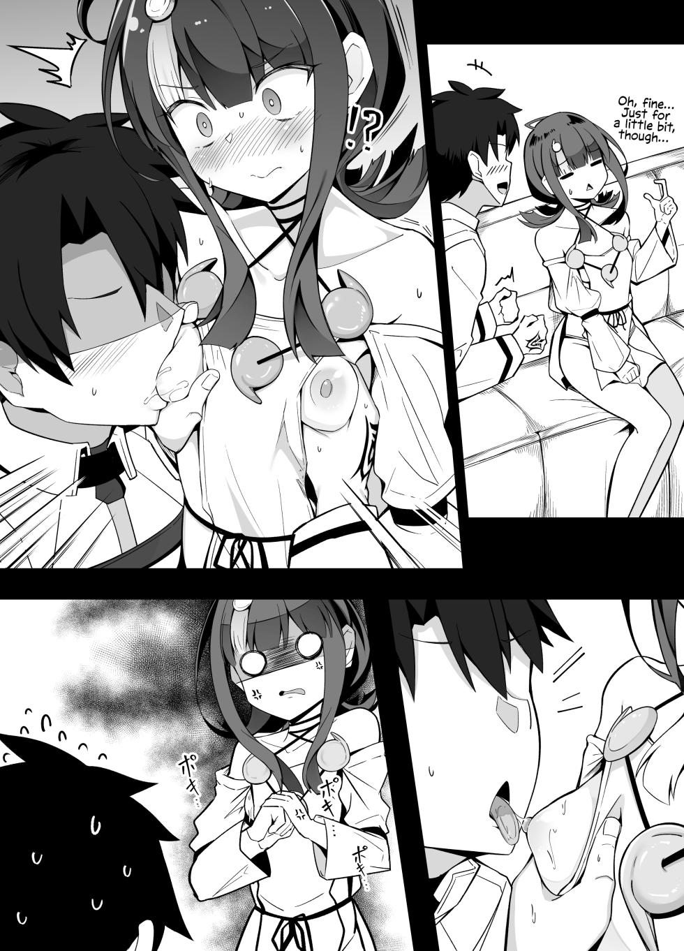 [Corundum] Yoko Chichi o Tsukou to Shite Te ga Subette Shimau Master (Fate/Grand Order) [English] - Page 3