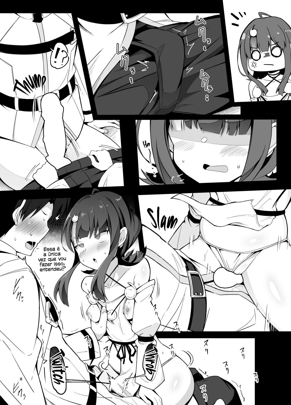 [Corundum] Yoko Chichi o Tsukou to Shite Te ga Subette Shimau Master | O Mestre que, ao tentar tocar em peitos, acaba deixando a mão escorregar (Fate/Grand Order) [Portuguese-BR] - Page 3