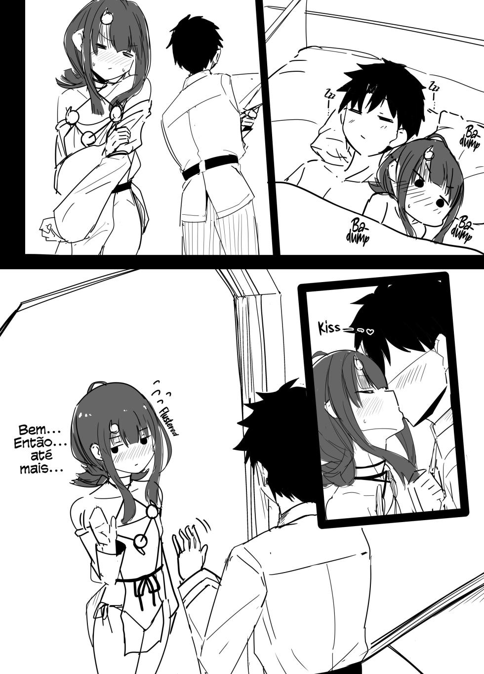 [Corundum] Yoko Chichi o Tsukou to Shite Te ga Subette Shimau Master | O Mestre que, ao tentar tocar em peitos, acaba deixando a mão escorregar (Fate/Grand Order) [Portuguese-BR] - Page 9