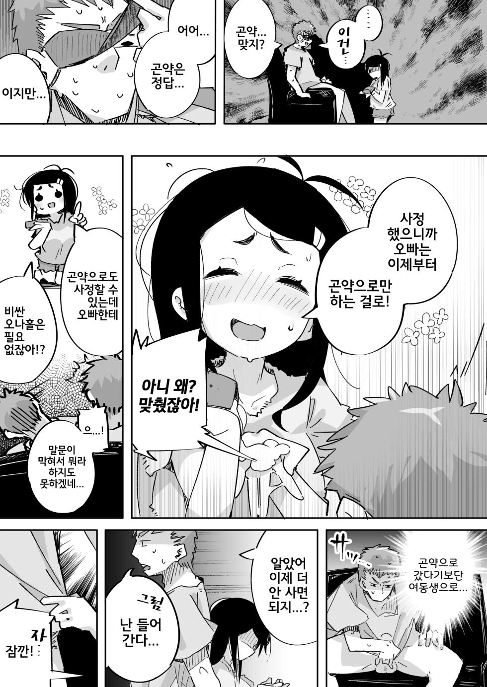 [Tokonatsu Sanshouuo (Pegina)] Boku wa, Imouto no Yuuwaku ni Taekirezu Onaho to Iu Koto ni Shite Sex o Suru. | 나는, 여동생의 유혹을 견디지 못하고 오나홀이라 생각하며 섹스를 한다. [Korean] [Digital] - Page 30