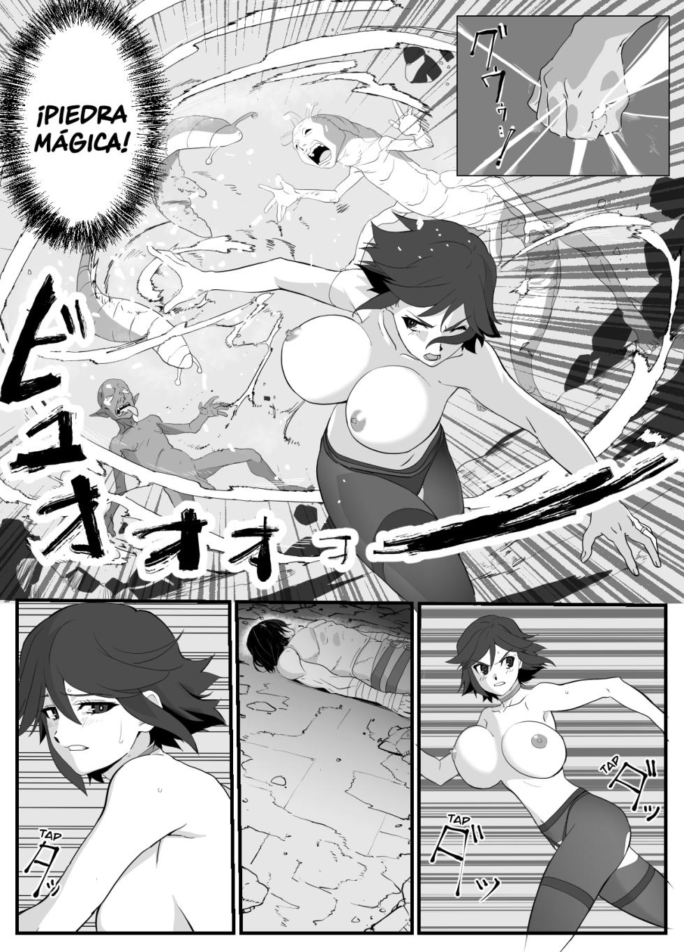 [Wonderful Sweater] Hitozuma Boukensha Doukutsu ~Teikyuu Monster Oppai Houshi~ [Spanish] - Page 21