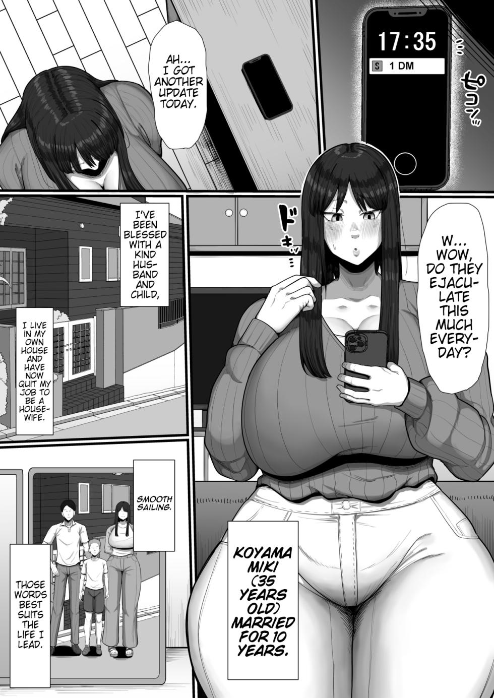 [Ebi no Implant (Shrimp Cake)] 35-sai Otameshi Uwaki Futanari Kyokon de Acme Rikon Suru made no Kiroku | Log of a 35 Year Old, Orgasming From a Futanari’s Huge Penis, Then Getting Divorced [English] [Pangean] - Page 3