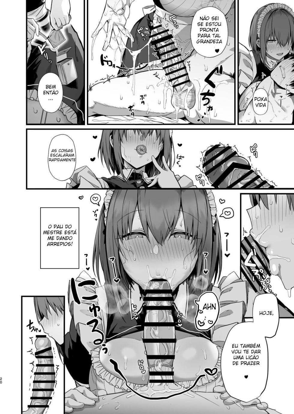 [Flock Blue (Blue_Gk)] Love Maid -Yasashikute Amaama na Kyonyuu Ero Maid San to SEX Shimakuru Ohanashi- | Amor de Empregada – Uma História Sobre Fazer Sexo com uma Empregada Gentil, Doce, de Seios Grandes e Sexy – [Portuguese] [PT-BR] [Digital] - Page 19