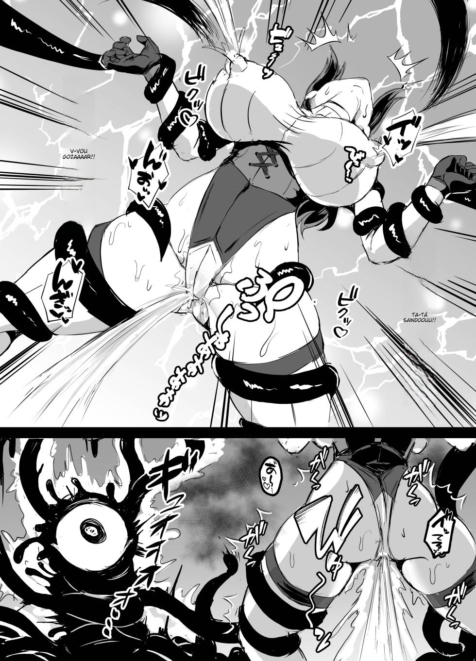 [Torigara Soup (Yotaka)] Wakate Elite na Seijo Kishi-sama, Kyouaku Shokushu ni Shiborareru ~Mugen ni Ikasare Buzama Haiboku Maryokujiru Tarenagashi Genkai Energy Drain Hen~ [Portuguese-BR] (TR-67) - Page 19