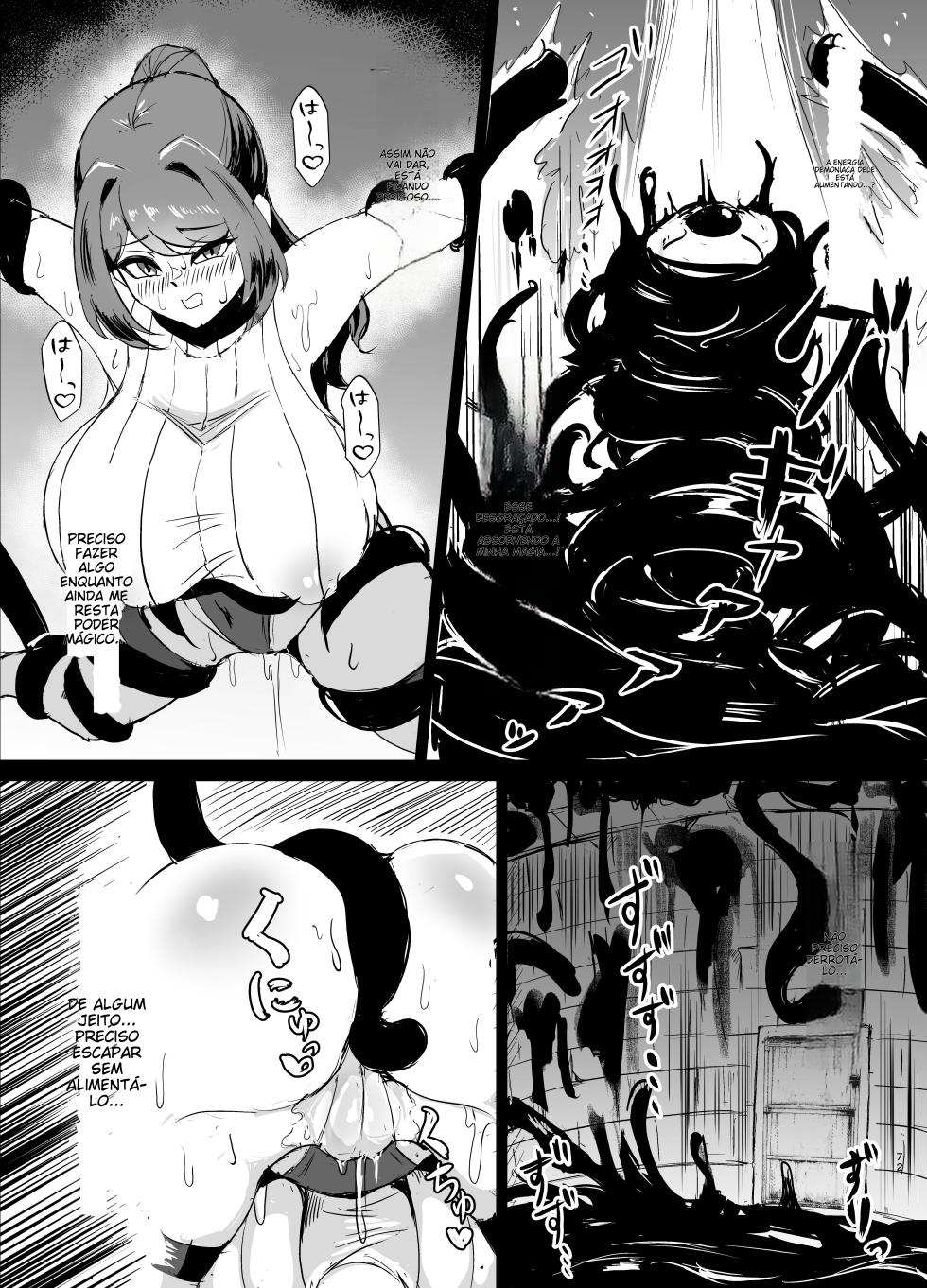 [Torigara Soup (Yotaka)] Wakate Elite na Seijo Kishi-sama, Kyouaku Shokushu ni Shiborareru ~Mugen ni Ikasare Buzama Haiboku Maryokujiru Tarenagashi Genkai Energy Drain Hen~ [Portuguese-BR] (TR-67) - Page 20