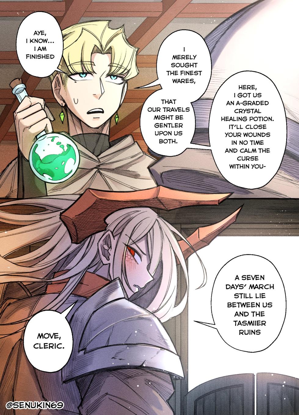 [Senukin] The Cleric and The Horned Warrior - Doomsia's Healing Sessions [ongoing] - Page 33
