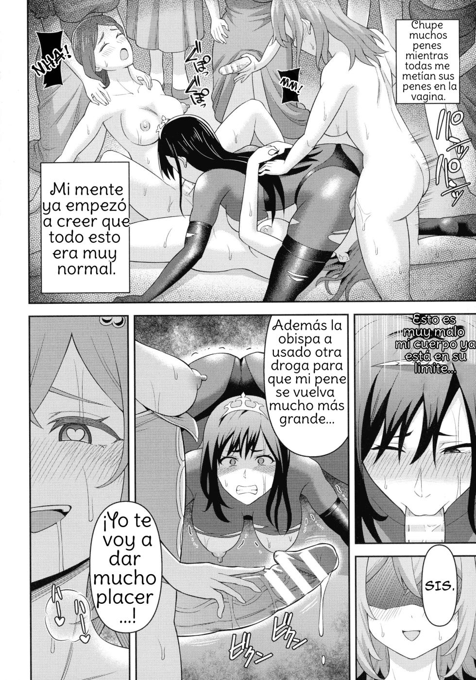 [Hitsumabushi] Futanari-kyo no Sakubou Kouhen | Futanarism Conspiracy Part II (Zetchou Ryouiki Futanarium) [Spanish] {Amaterasu} - Page 24