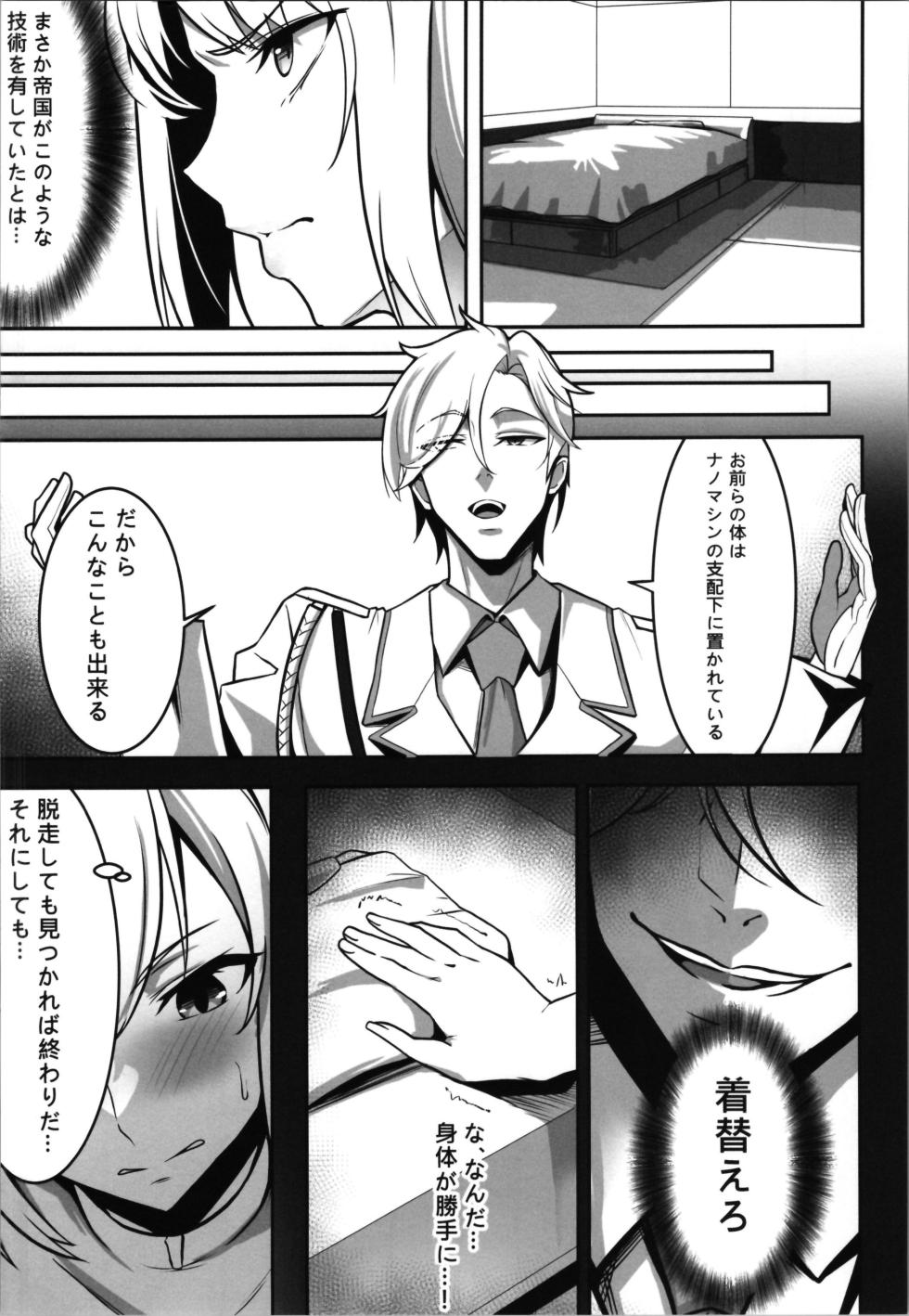(C104) [[Seika Kairaku Shoten (Erutoria, Hassen, Shiki)] TS Choukyou Shisetsu ~Tekikoku ni Torae rare Nyotaika Nanomachine de Kairaku Coukyou saremashita~ - Page 6