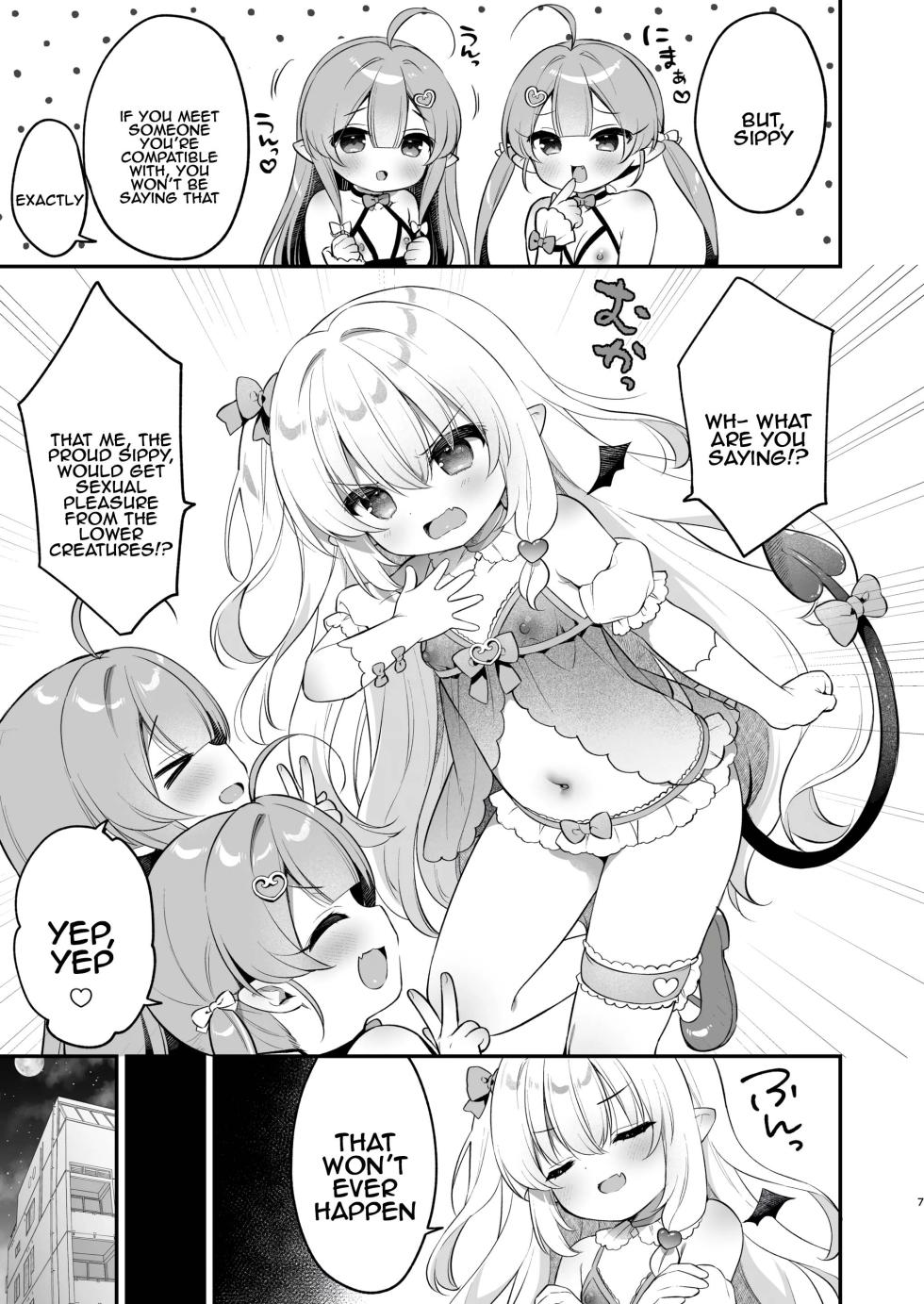 [Usacastle (Usashiro Mani)] Makeru na Kouketsu Succubus-chan | Don't lose, noble succubus-chan [English] [Tenuous Scans] [Digital] - Page 7