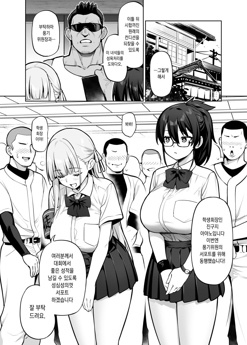 [TRY&Hougen Futari Shakai (Hougen)] Seitokai no Joshi-tachi ga Kyonyuu sugiru Ken | 학생회의 여자들이 너무 거유인 건 [Korean] [Digital] - Page 11