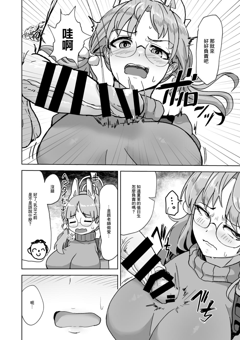 [Pure Chantai Ochu (Miki Chika)] Hame tsutsu! | 操逼!  (Blue Archive) [Chinese] [Digital] - Page 4