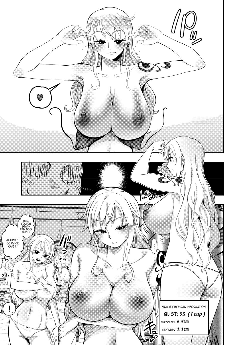 [Shimono Cable] Hage Mob to Nami-san Wakarase Honban Yakyuuken | Book About Nami Getting Taught a Lesson by a Bald Mob in Strip Rock, Paper, Scissors (One Piece) [English] {Doujins.com} - Page 9