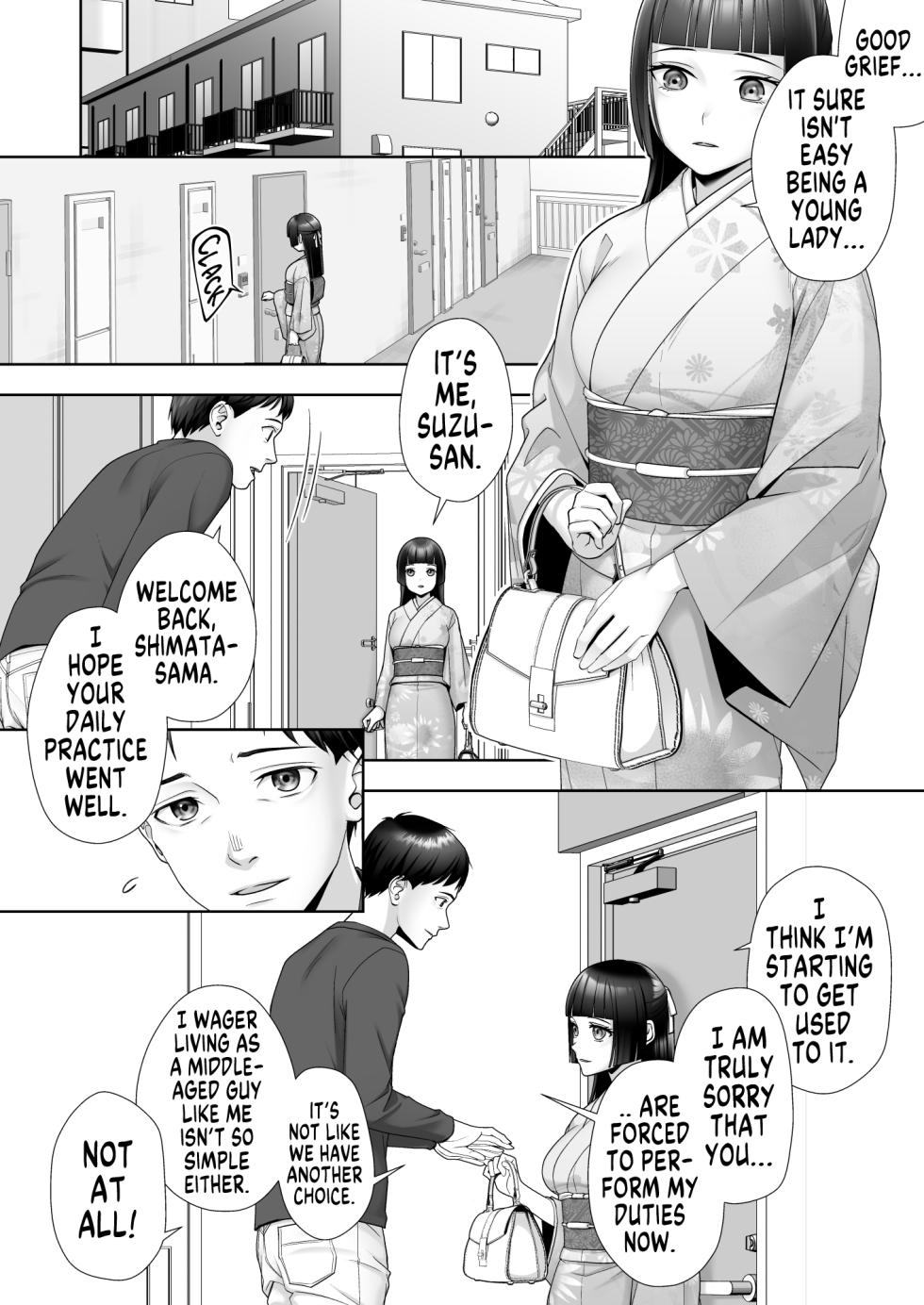 [Amuai Okashi Seisakusho (Joushi)] Wafuu Seiso na Ano Musume ga Irekawatta Ore no Karada de Otoko no Seiyoku ni Dohamari Suru Nante... | I Can't Believe this Pure, Traditionally Japanese Young Lady, whom I Switched Bodies With, has Succumbed to Male Lust [English] [GTF] - Page 6