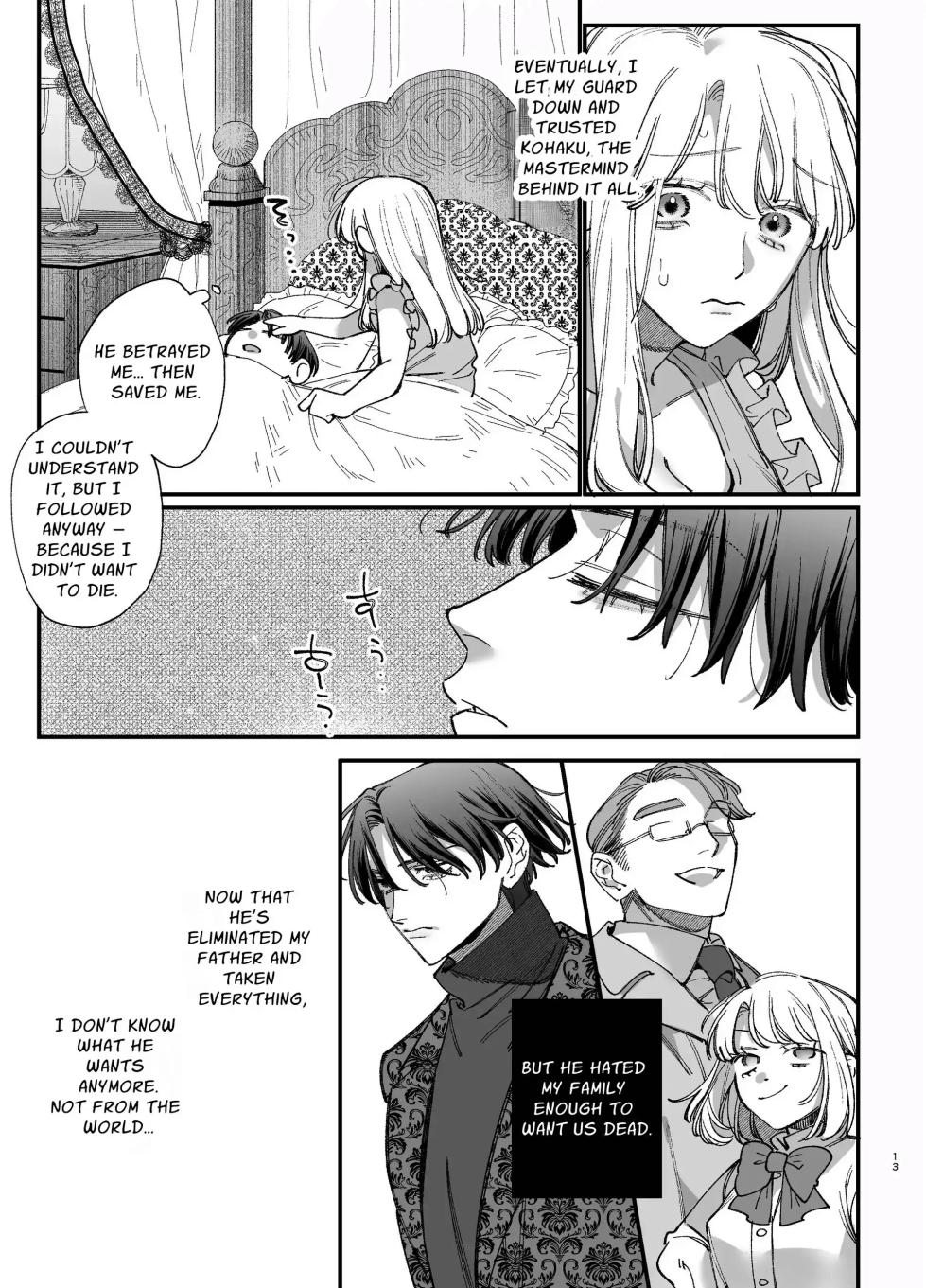 [Umenegi Daimyoujin (Umekoppe)] Shini gē ni Tensei Shita Mafia jō wa Henai Supai ni te Kagome ni Sareru 2 | The Spy Who Ravished Me ~Reborn As a Mafia Princess in a Deadly Game~ 2 [English] [Chocolate] - Page 12