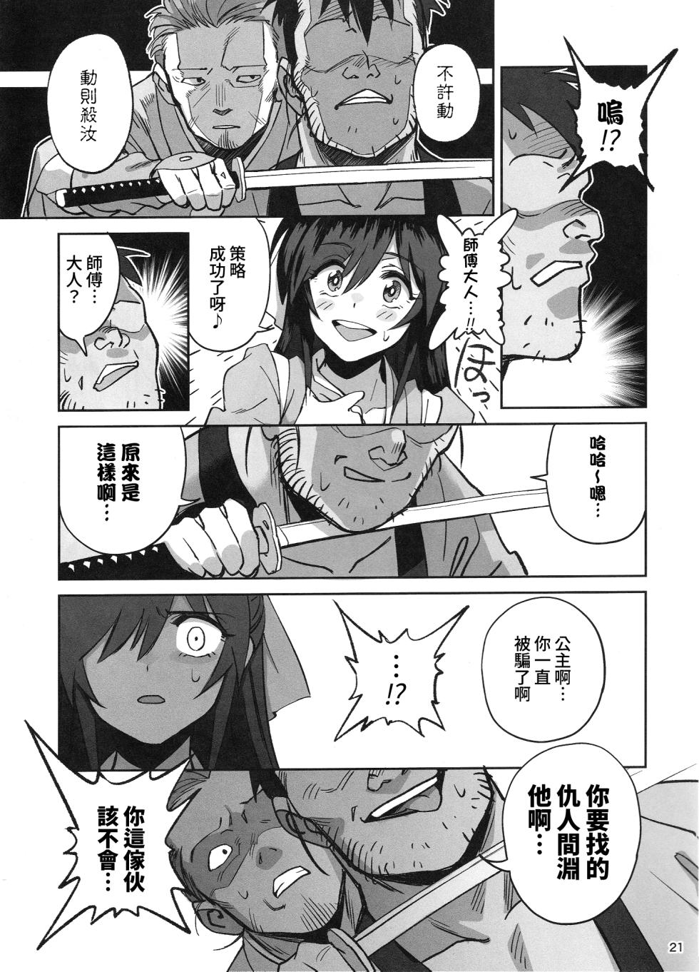 (C106) [Dokudami (Okita Ababa)] Manadeshi ga Touzoku ni Netorareta Hanashi + Paper C106 | 吾之愛徒被盜賊成功睡走之事情 [Chinese] [Amerins漢化] - Page 20