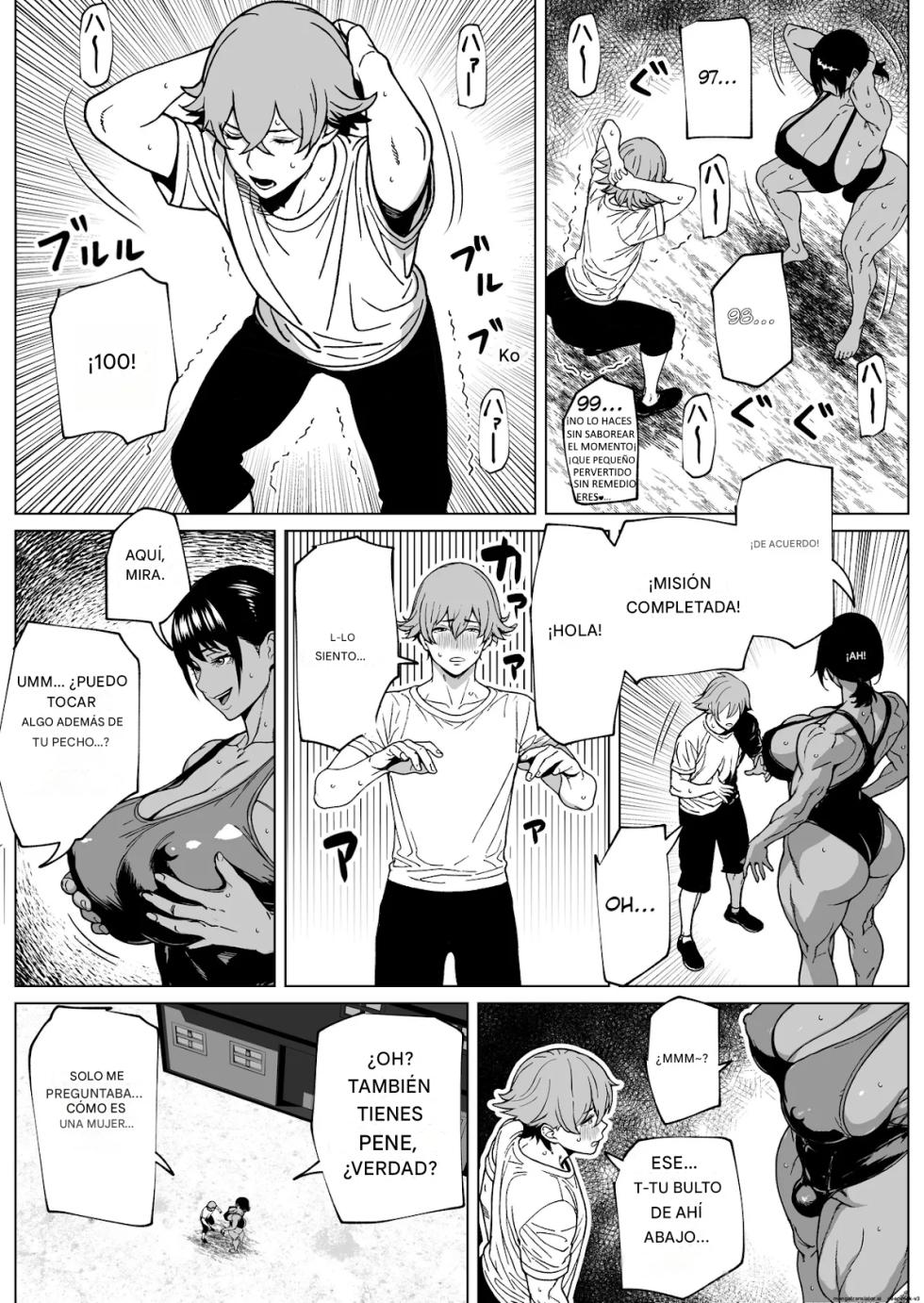 [bekobeko] Futanari Kyoukan no H na Kyouka Gasshuku [Spanish] - Page 13