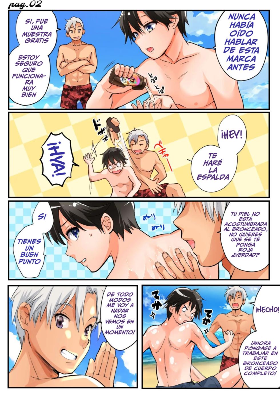 [Amuai Okashi Seisakusho (Tsukumaru)] TS Gal-ka de Sex Beach! [Spanish] [TF SCANS] - Page 3