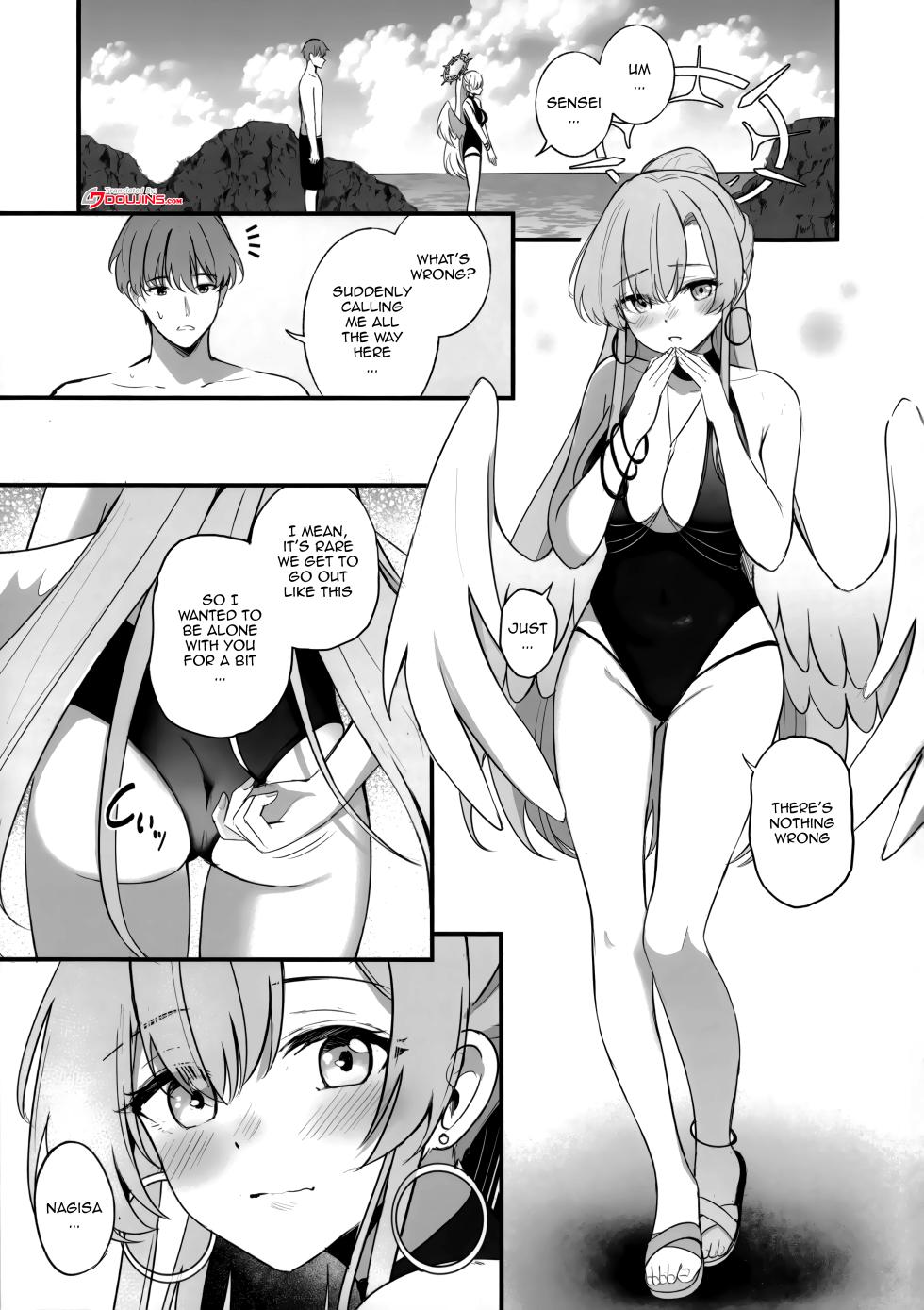 (C106) [Koniro Kajitsu (KonKa)] Nagisa no Natsu no Omoide - Nagisa Summer Memory (Blue Archive) [English] {Doujins.com} - Page 2