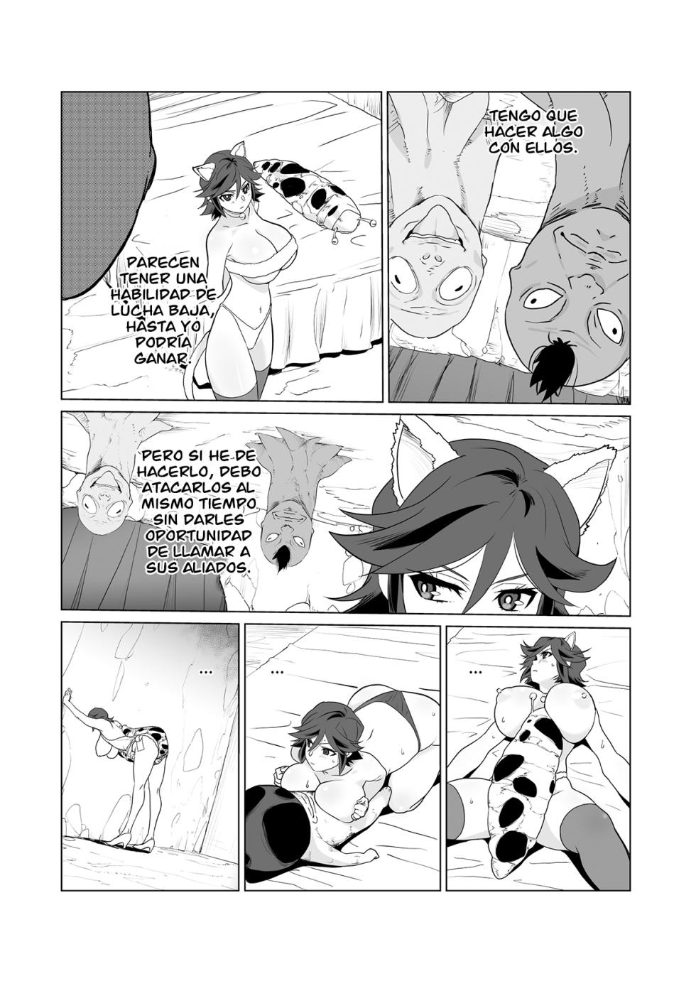 [Wonderful Sweater] Hitozuma Boukensha Doukutsu 2 ~Monster Senmon Doukutsu Soap Cosplay Paizuri Kyousha Course~ [Spanish] - Page 35