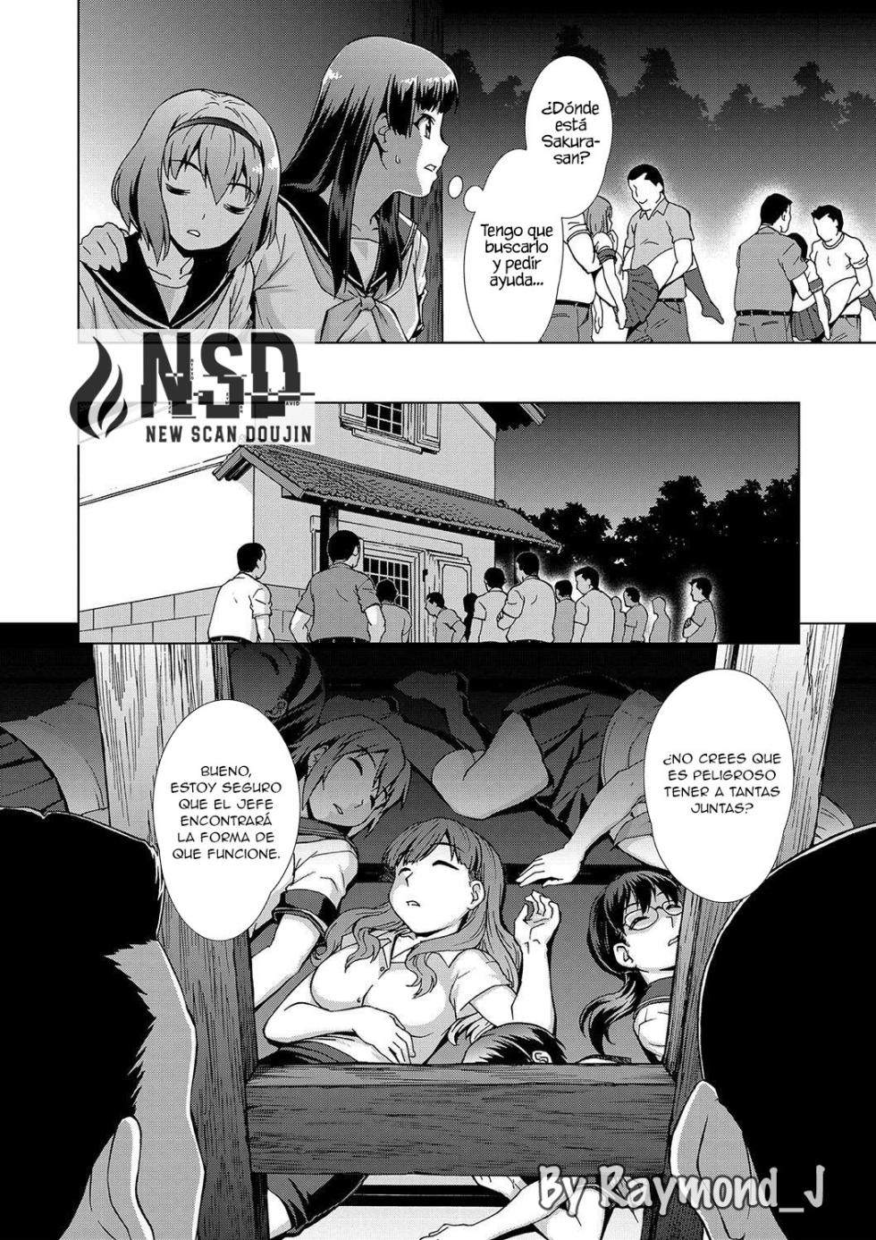 [Shinogi A-suke] [Shinogi A-suke] Ryoshuu no Mura Ch. 1-2｜El Prueblo de las Prisioneras Cap. 1-2 (Mesu o Karu Mura Joshikousei Shuudan Ryoujoku Jiken) [Spanish] [New Scan Doujin] - Page 17
