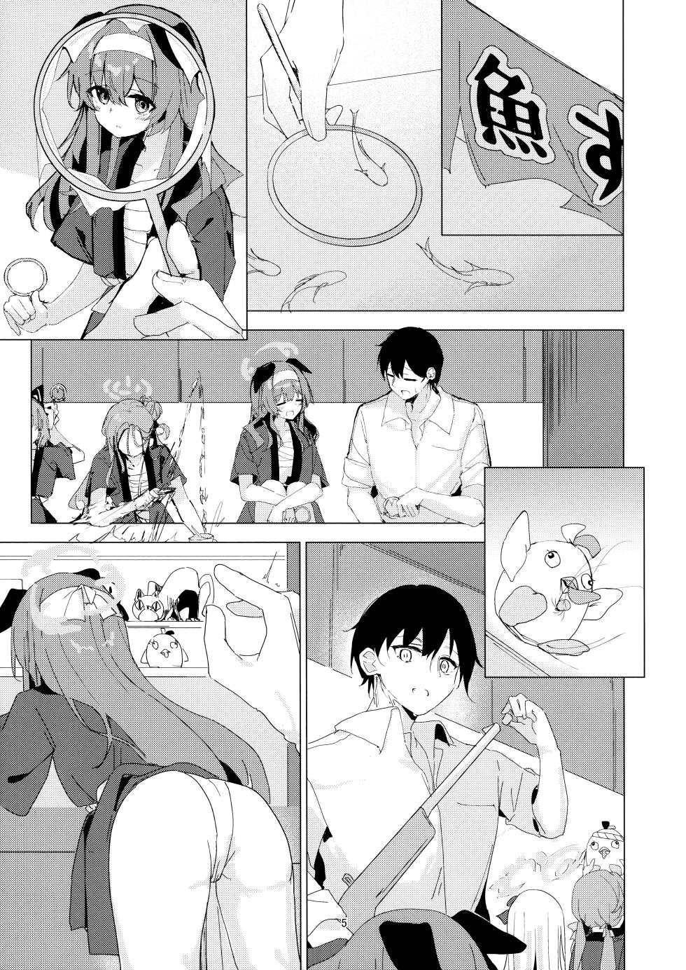 (C106) [Korokoro Saikoro (Choco Dice)] 炎炎盛夏与祭典喧嚣与你 (Blue Archive) [Chinese] [欶澜汉化组] - Page 5