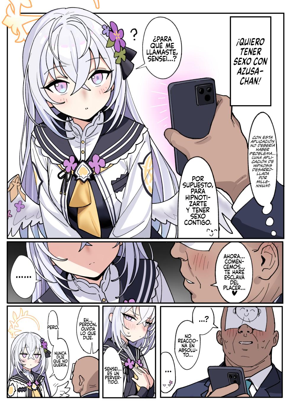 [Kawaii Azusa (Rong Hui)] Hakudaku Tenshi to no, Torokeru You na Joukou (Blue Archive) [Digital]  [Spanish] [Rakuen Translations] - Page 4