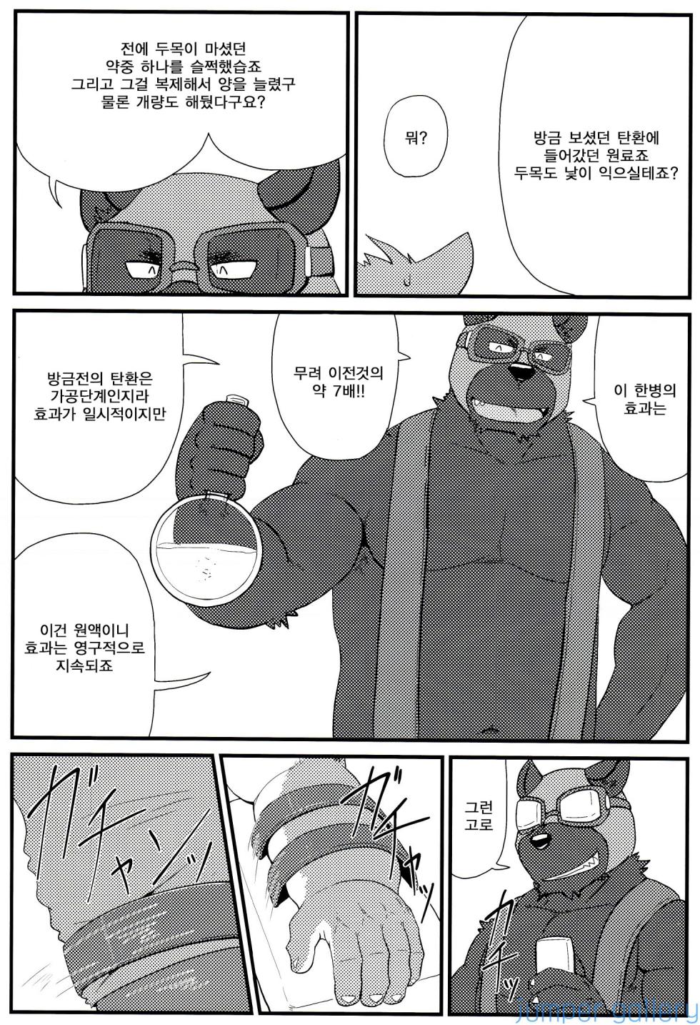 (Kemoket 4) [KAKUNI (Iwano)] Oyabun to Ayashii Hatsumei | (3) 두목과 이상한 발명 [Korean] - Page 17