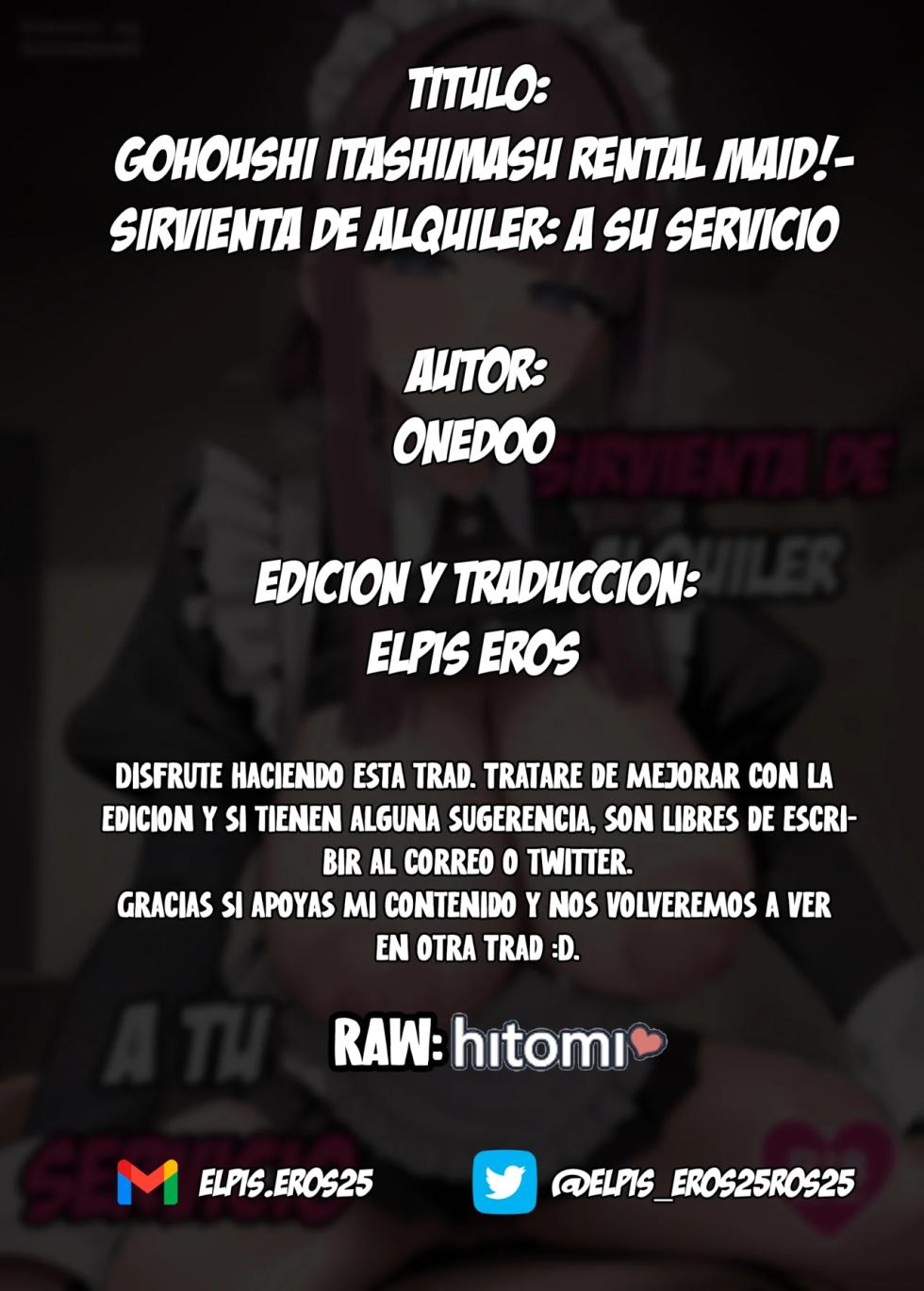 [POTATO BOMB (ONEDOO)] Gohoushi Itashimasu Rental Maid!｜¡Sirvienta de Alquiler A Tu Servicio! [Spanish] [Elpis Eros Traduccion] [Digital] - Page 32