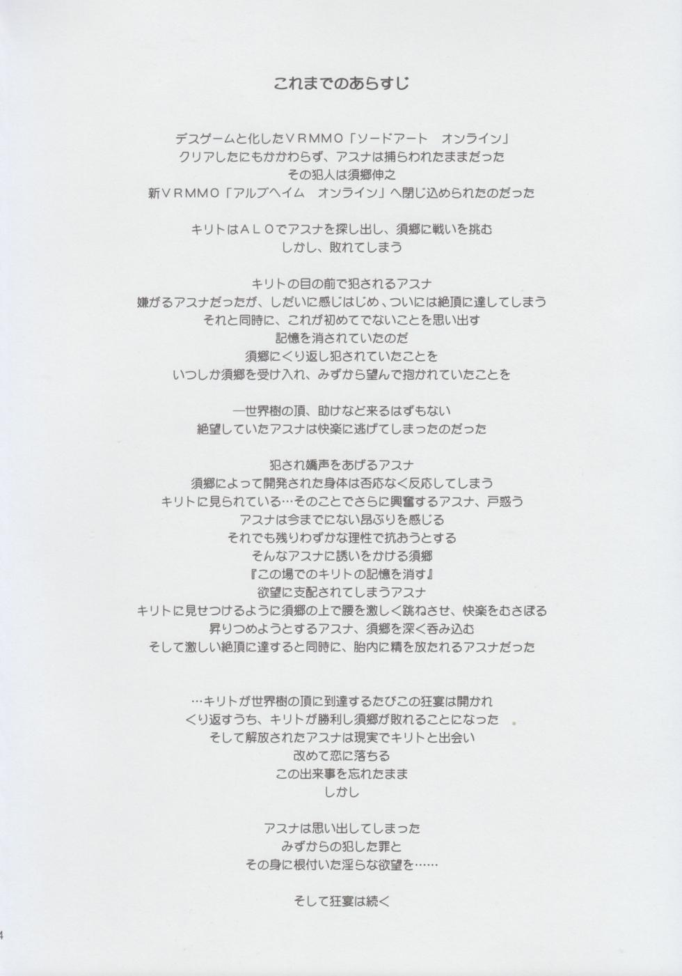 [sandglass (Uyuu Atsuno)] ochiru -asuna2- (Sword Art Online) [Chinese] [B_Meow个人汉化] - Page 3