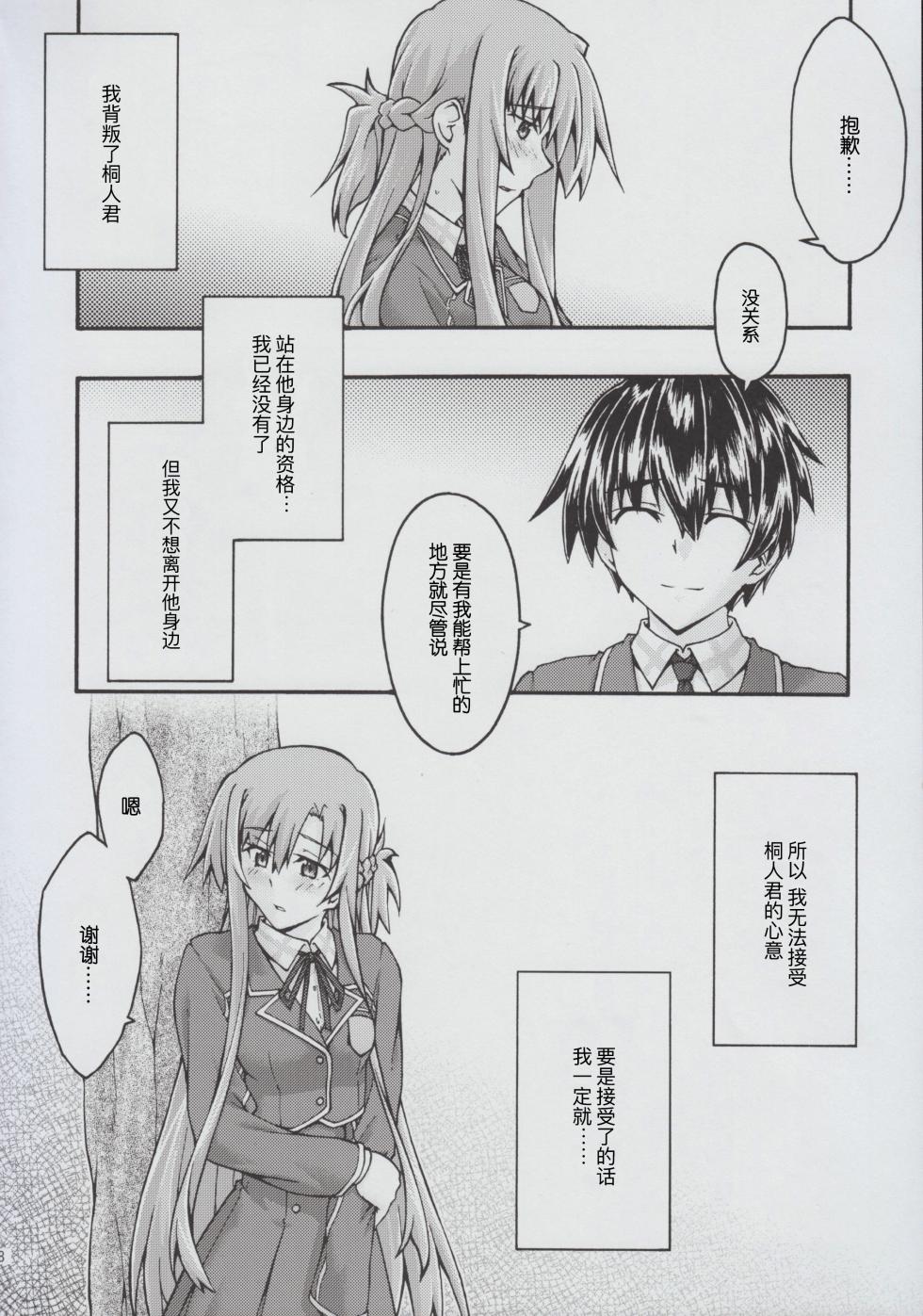 [sandglass (Uyuu Atsuno)] ochiru -asuna2- (Sword Art Online) [Chinese] [B_Meow个人汉化] - Page 7