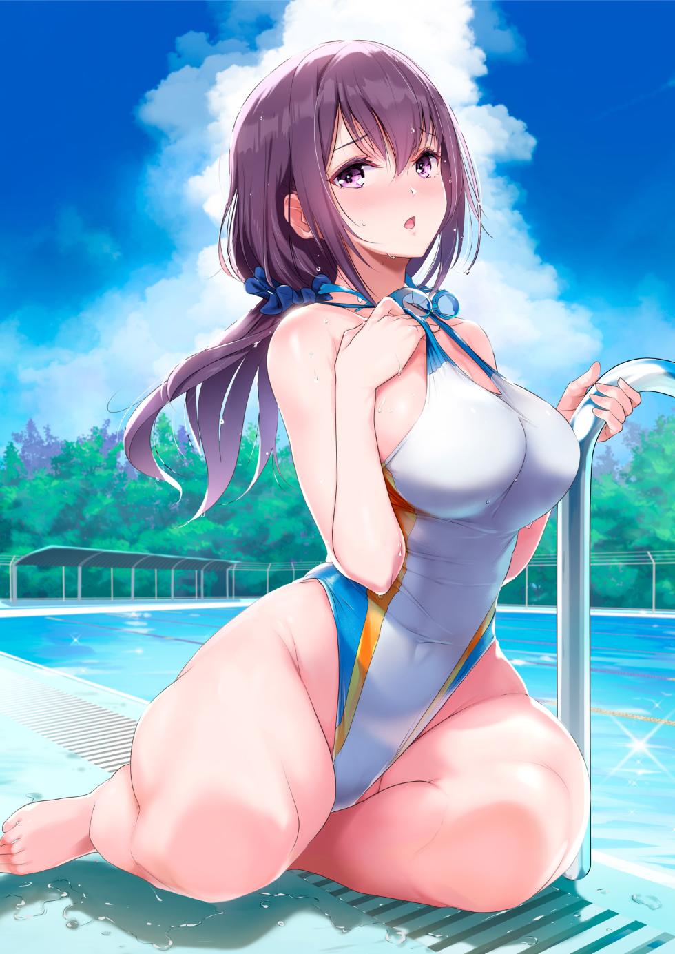 [Nylon] The Problem with Being a Busty Swimmer - Page 2