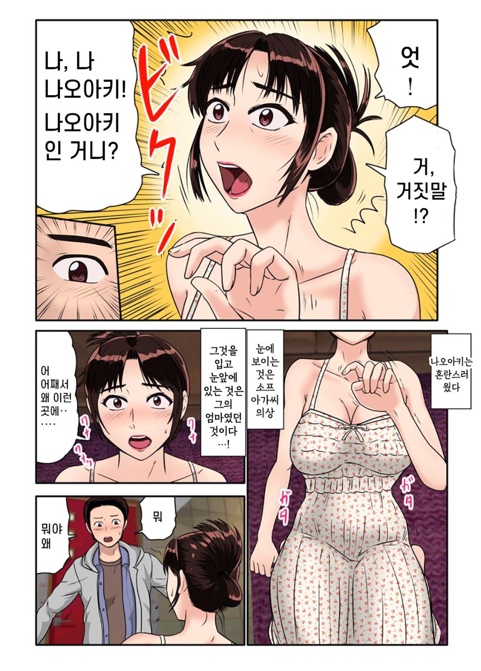 [BNO (Utagawa Yosiero)] Akuyuu ni Sasowarete Jukujo Soap ni Itte Mitara, Detekita Jou ga Kaa-san datta. | 불량한 친구의 권유로 숙녀 소프에 가보니, 등장한 아가씨가 엄마였다. [Korean] - Page 5