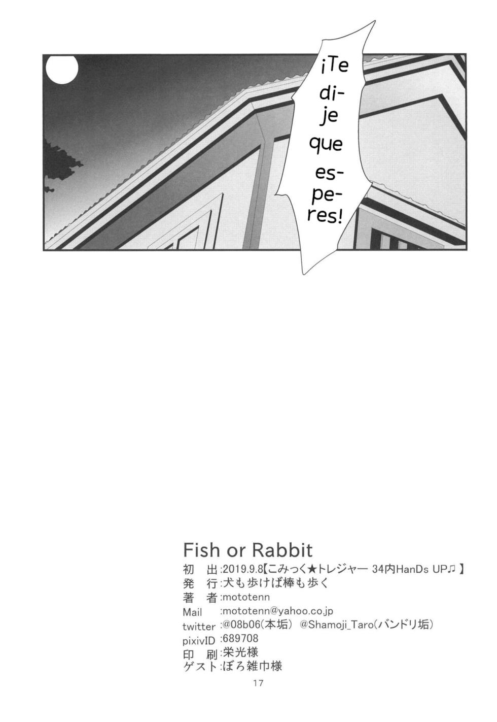 (CT34) [Inu mo Arukeba Bou mo Aruku (mototenn)] Fish or Rabbit (BanG Dream!) [Spanish] [Hina Posting] - Page 16