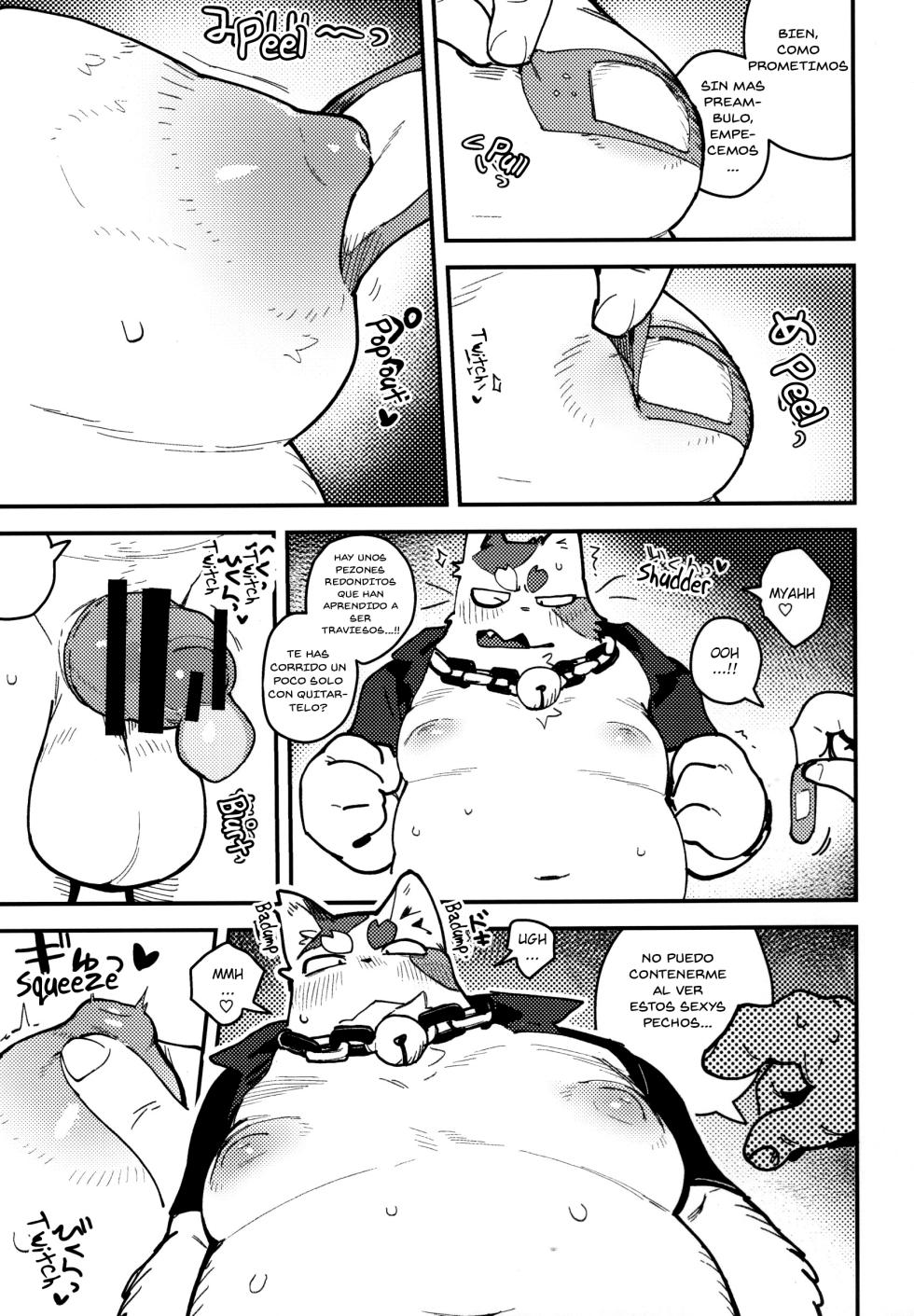 (Kansai Kemoket 9) [Rubber Cup Boys (INAX)] Do people who say how "Food is Delicious" a lot really have sensitive nipples?! [Spanish] - Page 27
