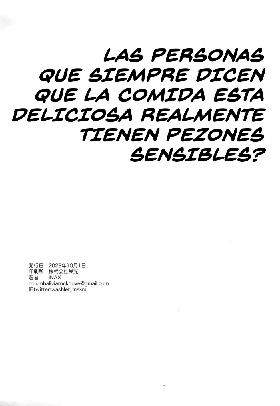 (Kansai Kemoket 9) [Rubber Cup Boys (INAX)] Do people who say how "Food is Delicious" a lot really have sensitive nipples?! [Spanish] - Page 30