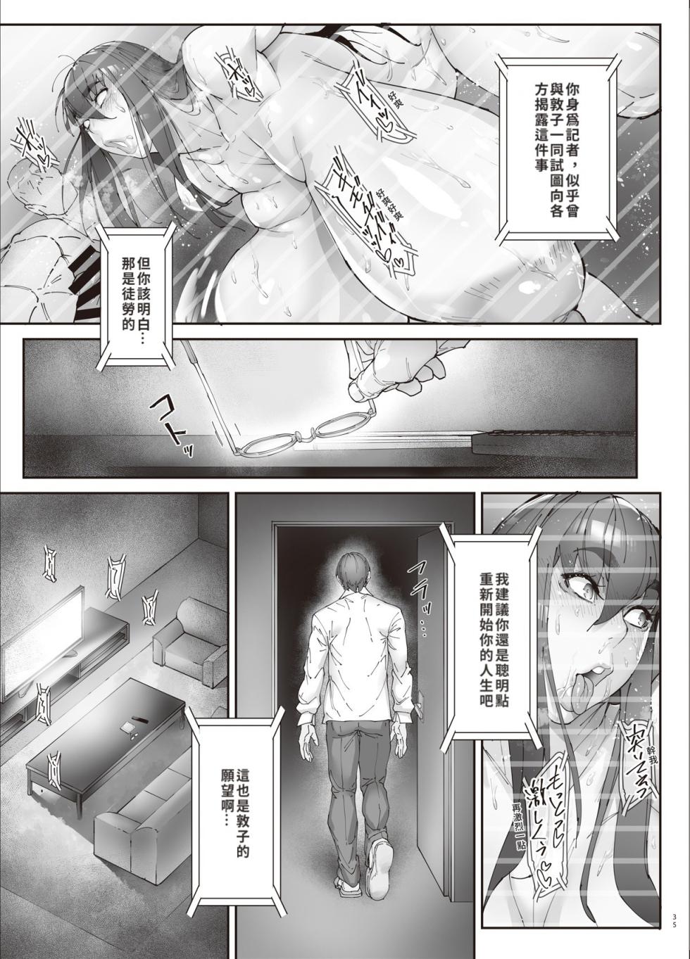 [Kocho Kocho Koukou (Bonten)] Nyuujoku no Ori ~Hitozuma Sousakan Atsuko~ San [Digital] [Chinese][巨乳星人個人漢化] - Page 34