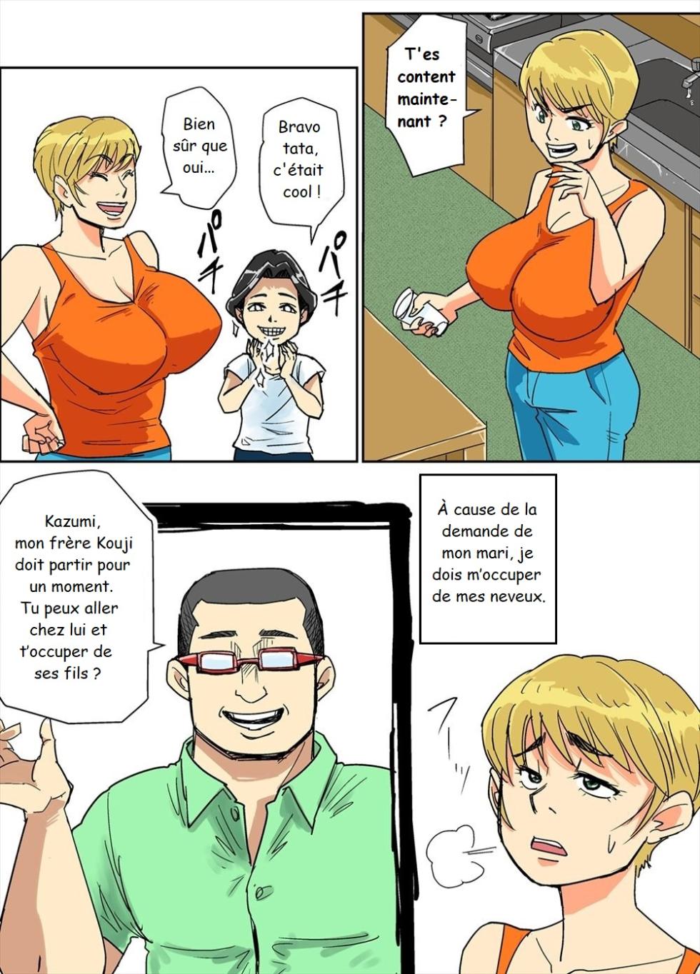 [Nobishiro] Kazumi to gitei, sono musuko-tachi [French] - Page 6