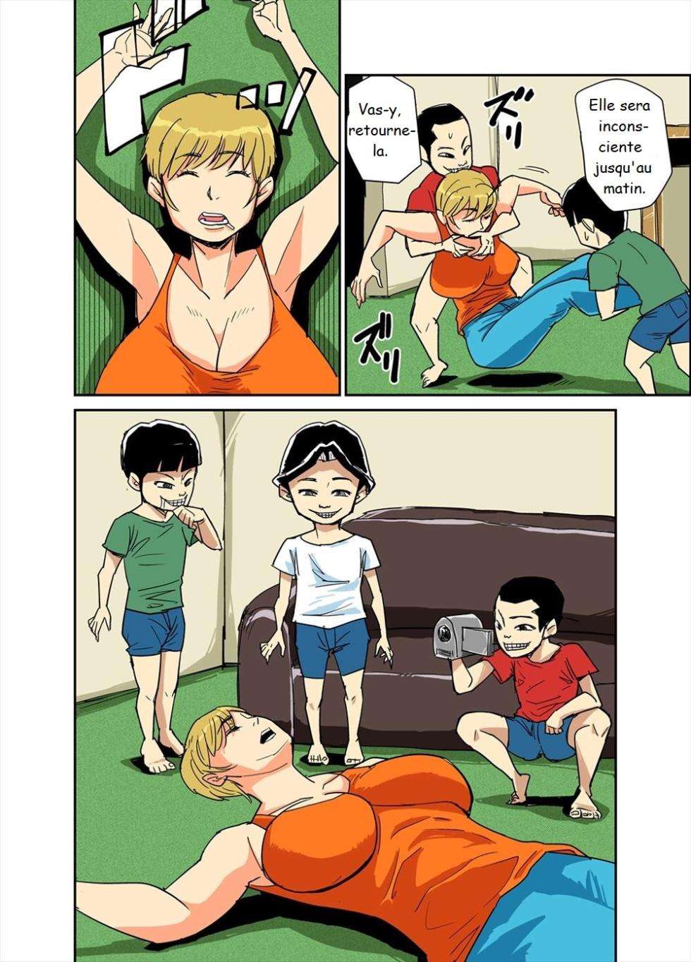 [Nobishiro] Kazumi to gitei, sono musuko-tachi [French] - Page 10