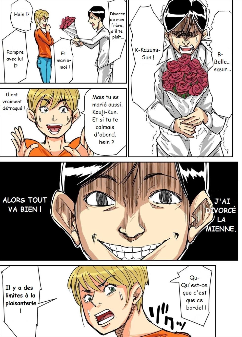 [Nobishiro] Kazumi to gitei, sono musuko-tachi [French] - Page 19