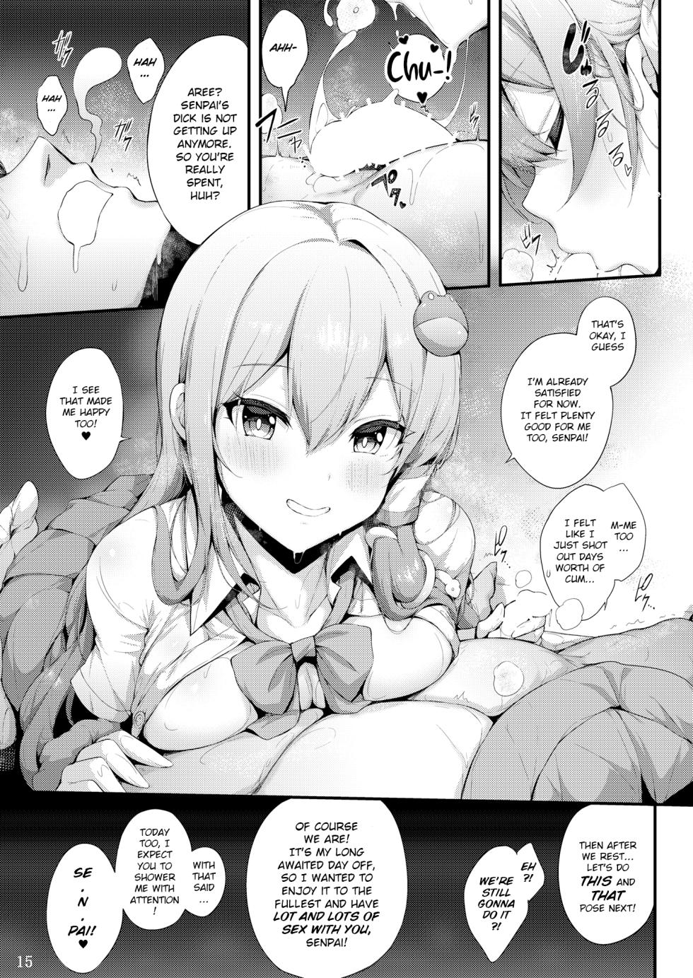 [YuKi-IRo (Yukiusagi.)] Kouhai Sanae-chan to Ikinuki Shiyo! | I want to cum lots with Kouhai Sanae-chan! (Touhou Project) [English] [DeppoTL] [Digital] - Page 15